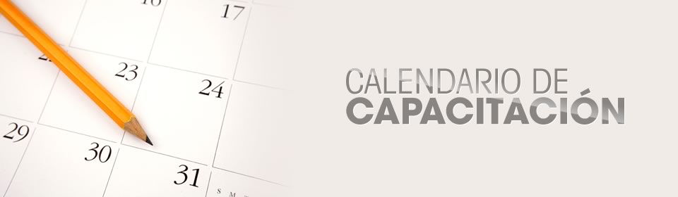 banner 5 - Calendario de capacitación